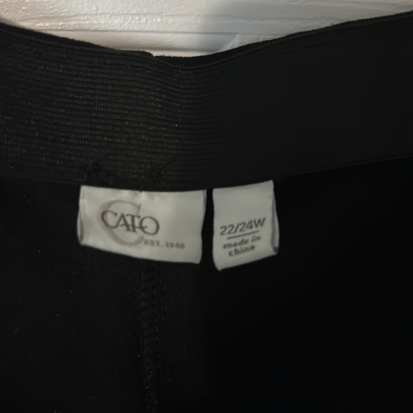 Cato Women Black Pull On Pants - Picture 2 of 3